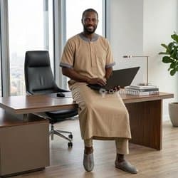 Abaya premium Al Madinha courtes manches avec pantalon
