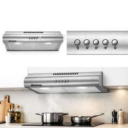 Hotte de cuisine 60x60 hisense sans sortie noir hho60pass